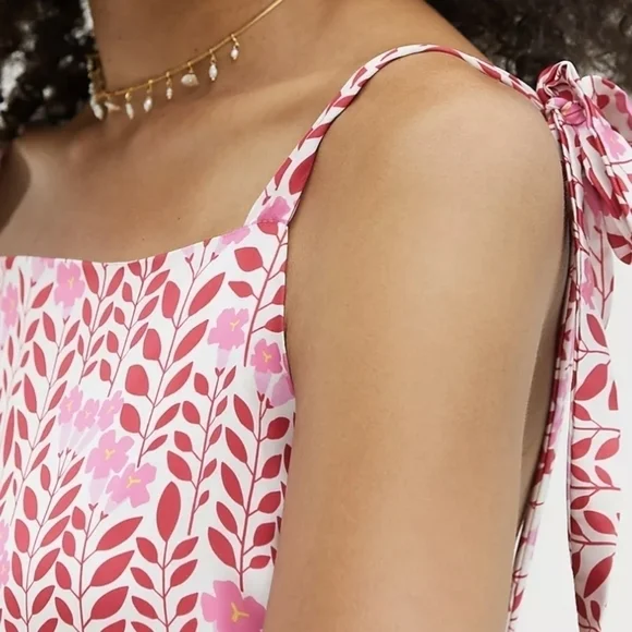 Lobo Rosa Arara Mini Dress from Anthropologie in Pink and White Size Large NWT - Picture 6 of 8